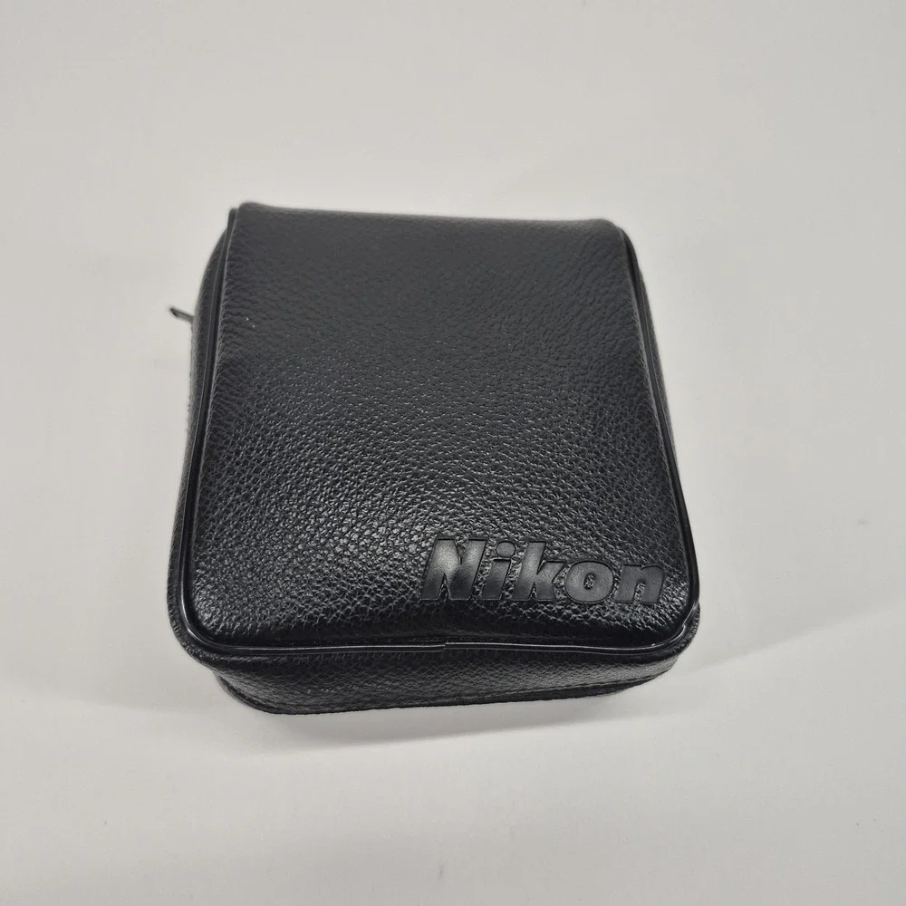 NIKON 9x25 Travelite 5.6° Compact Black Binoculars with Case Vintage Rare Japan